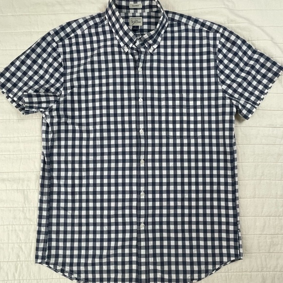 J. Crew Other - J. Crew Blue and White Plaid Button Down Shirt Large